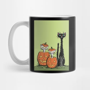 Cats in Pumpkins Mug